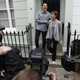 David Miliband and his wife, Louise Shackleton, shortly after losing the Labour leadership election.